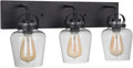 Craftmade Trystan 3 Light Vanity Flat Black
