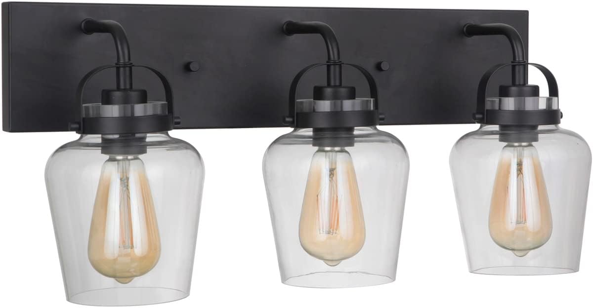 Craftmade Trystan 3 Light Vanity Flat Black