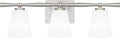 Quoizel Brindley Bath Vanity Lights, 23 Inch 3-Light Brushed Nickel Transitional Bathroom Lighting Fixtures Over Mirror, Opal Etched Glass Shades, Wall Mount Light for Bathroom