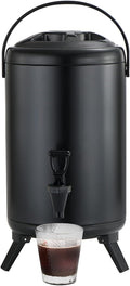 Stainless Steel Insulated Beverage Dispenser 10 Liter/2.64 Gallon with Spigot for tea, coffee, cold milk, water, juice in parties, offices, weddings (10 Liter/2.64 Gallon)