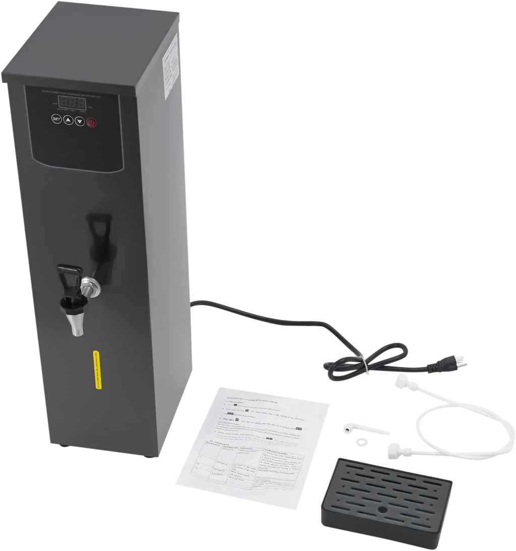 Commercial Water Boiler Hot Water Dispenser Countertop Electric Hot Water Kettle Adjustable Water Warmer Fast Heating for Tea Coffee Shop Restaurant Office, 30L