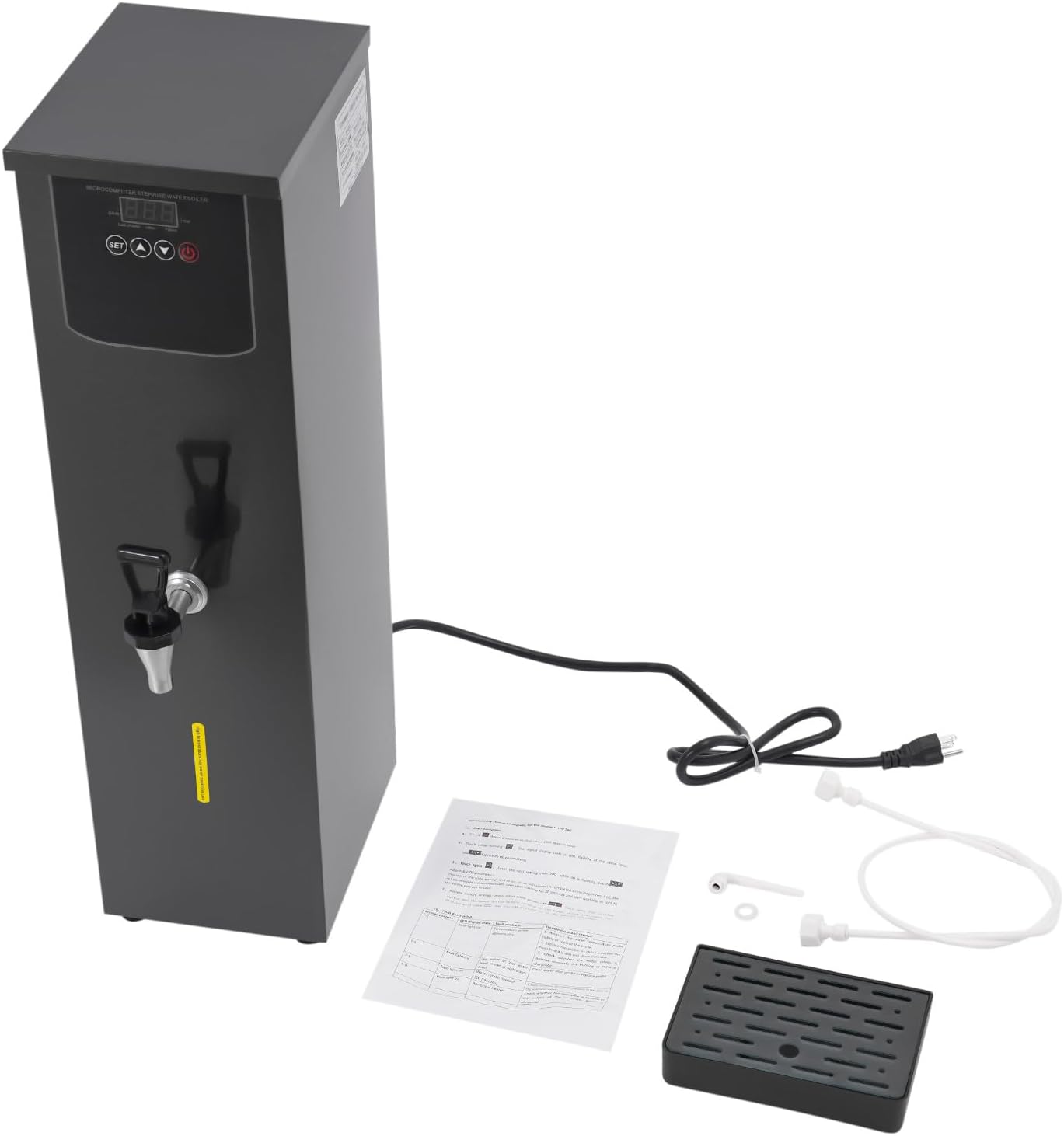Commercial Water Boiler Hot Water Dispenser Countertop Electric Hot Water Kettle Adjustable Water Warmer Fast Heating for Tea Coffee Shop Restaurant Office, 30L
