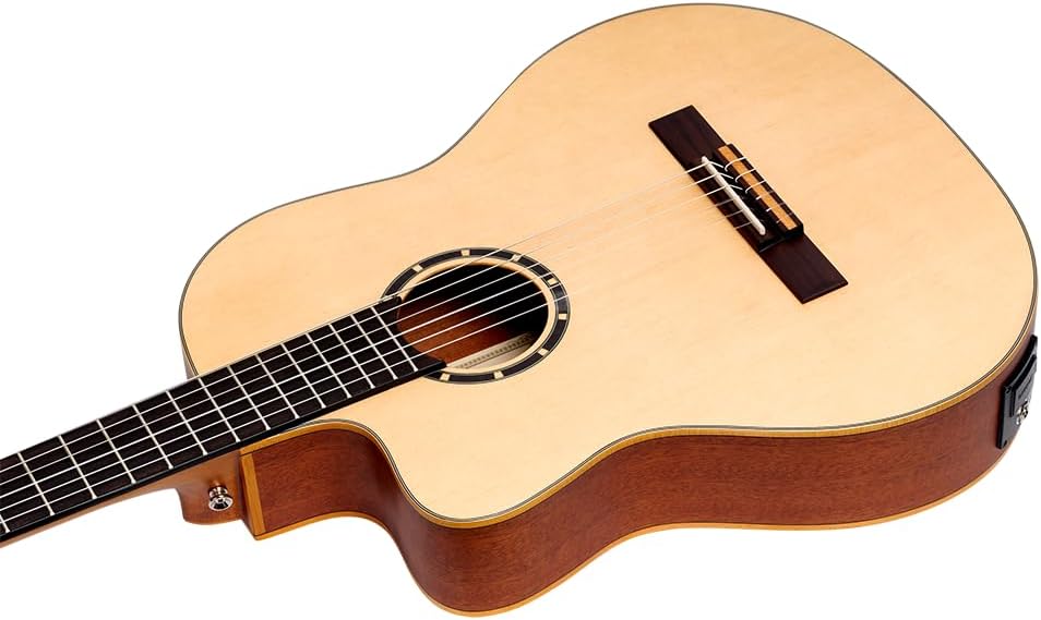 Family Series Thinline Acoustic-Electric Left-Handed Nylon Classical 6-String Guitar w/Bag