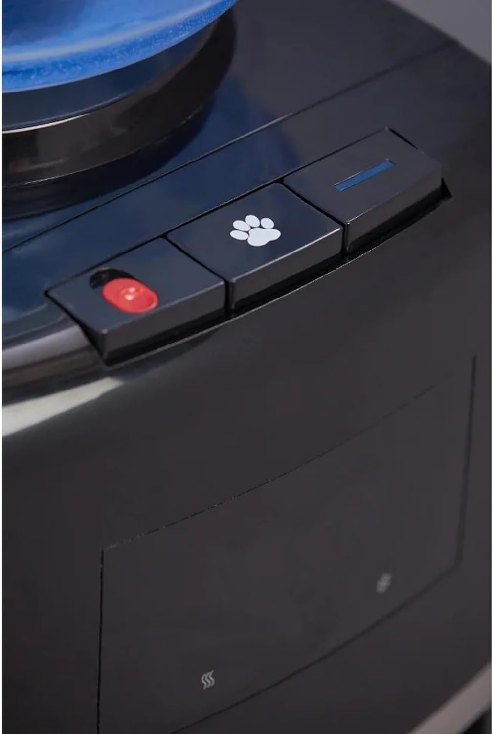 Water Dispenser Water Dispenser Top Loading Hot/Cold Temperature Black and Stainless Steel Water Cooler