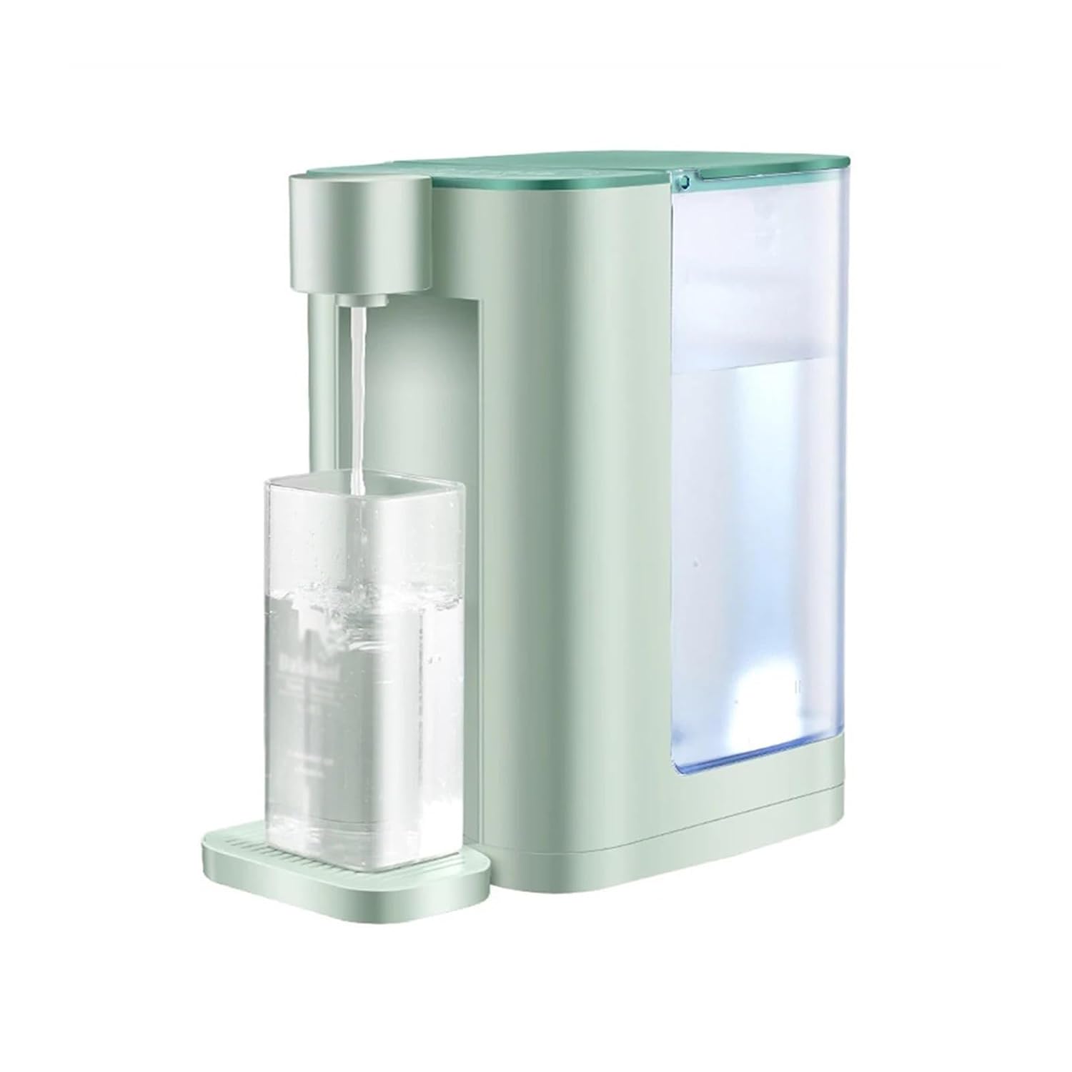 Hot and Cold Water Dispenser Instant Desktop Water Dispenser 3-Second Fast Heating Desktop Water Heater Mini Smart Water Dispenser(Green)