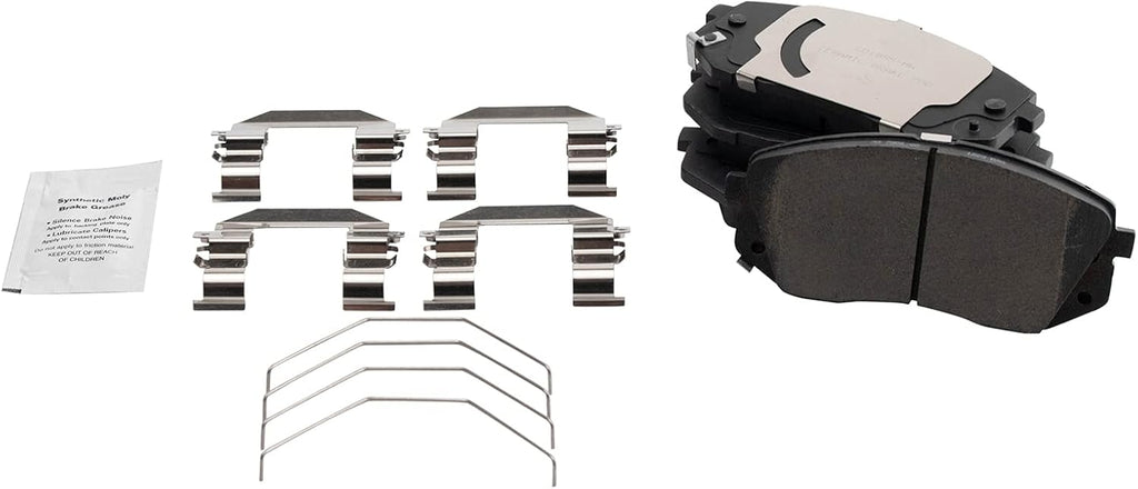 TRQ Front Brake Pad and Rotor Set Ceramic Coated Vented Rotors Compatible with 2017-2019 Hyundai Sonata 2018-2021 Kona 2018-2020 Elantra GT Kia Optima 2019-2021 Veloster 2017-2018 Soul 2021 Seltos