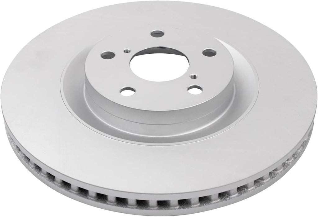 TRQ Front Brake Pad and Rotor Set Ceramic Coated Vented Rotors Compatible with 2009-2019 Lexus GS350 GS450h GS460 GS300 IS350 IS300 RC350 RC300 RC200t GS200t