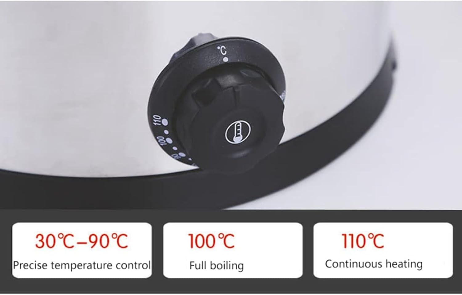 Electric Tea Urn,35L Commercial Stainless Steel Hot Water Urn Cateurn with Tap, Insulated Bucket for Coffee Water Milk