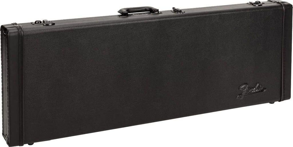 Fender® Classic Series Wood Case for Strat®/Tele® - Blackout Case for Electric Guitar, Colour: Blackout (All Parts in Black)