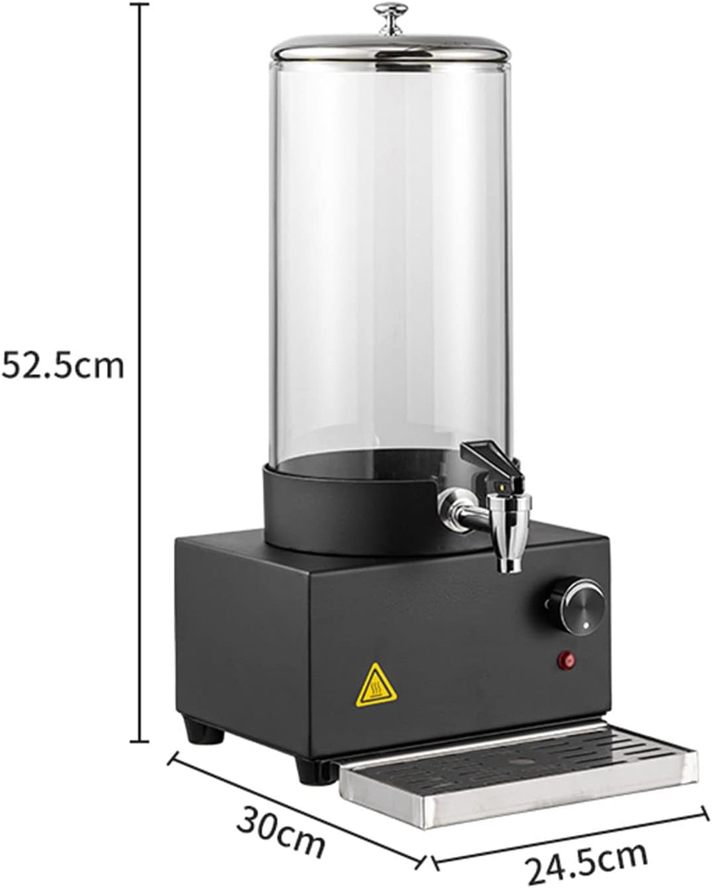 Electric Insulated Drink Dispenser, Hot Beverage Hot Chocolate Dispenser, Beverage Dispenser Hot Tea, Coffee, Cold Milk, Water, Juice, Cafeteria, 400W, Double h(Single Head 7l)