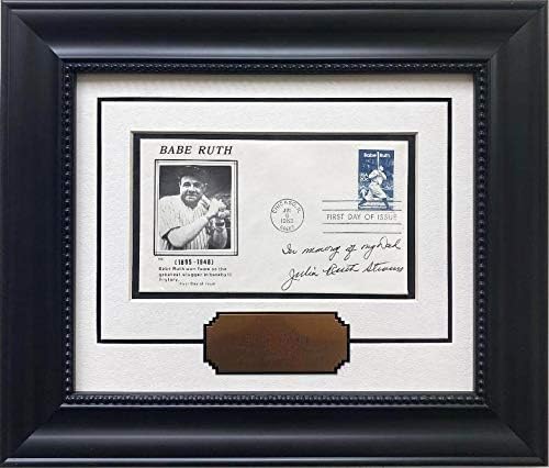 Babe Ruth 1st Day Issue Stamp Cover Baseball Lmtd Edition Framed Art 12.5' Wide x 11' high