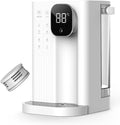 SinSed electric hot water dispenser sunbeam hot shot Small instant hot household water purifier tabletop pumping water boiler 4-stage temperature control(Color:d), Size