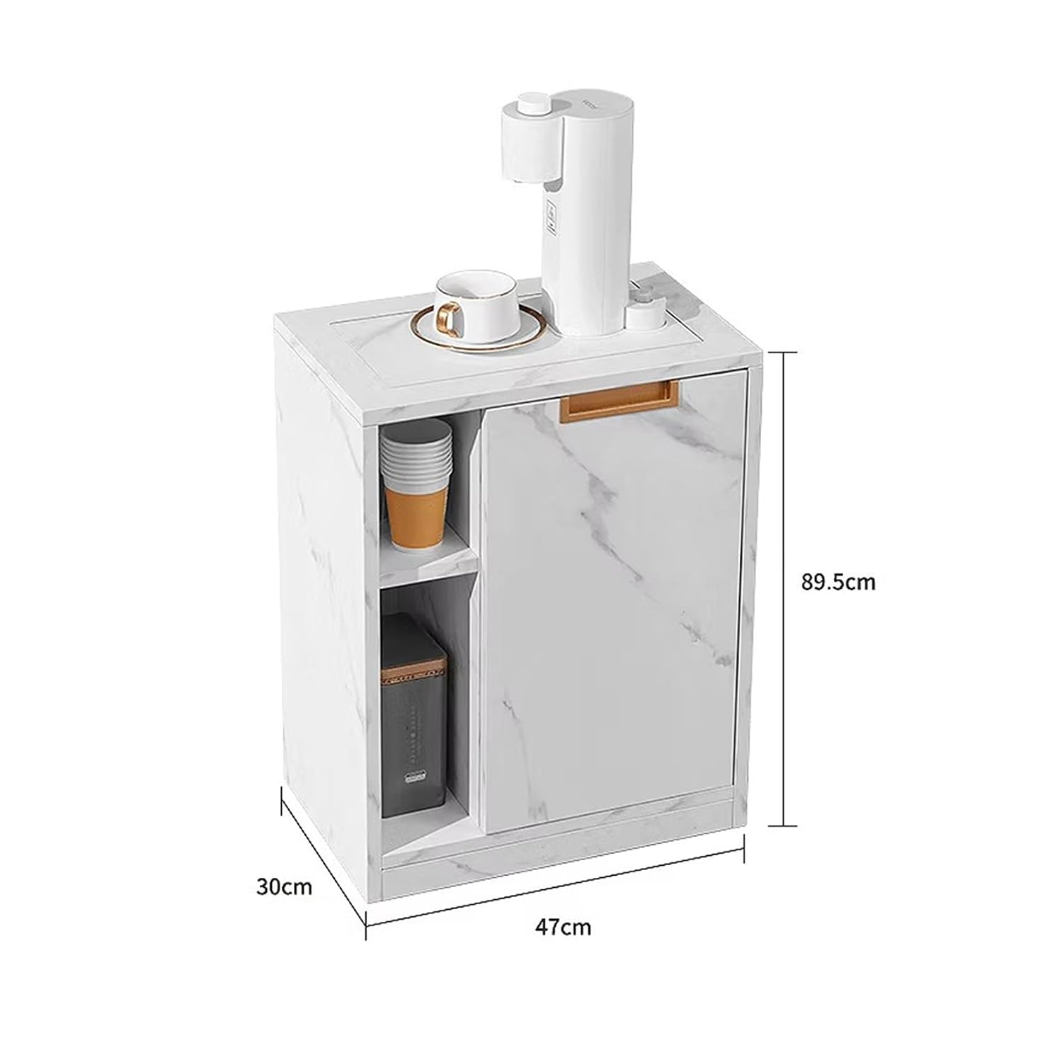Hot and Cold Water Dispenser Tea Bar Dispenser Instant Water Dispenser Mobile Instant Coffee Table Household Direct Drinking Water Heater