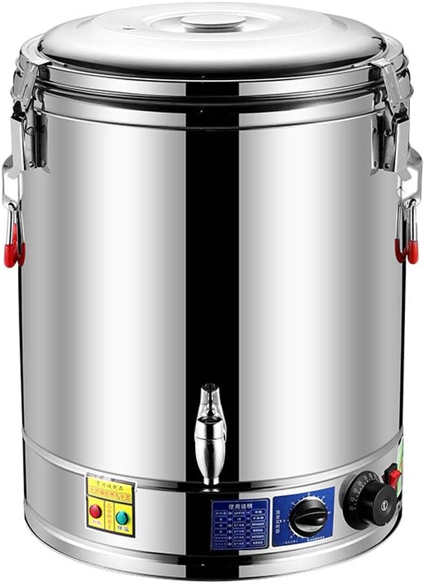 Drink Dispenser 304 Stainless Steel Water Boiler and Warmer, Electric Kettle Water Heater Hot Water Pot Instant Hot Water Dispenser Coffee Carafes for Keeping Hot Commercial Coffee for Parties