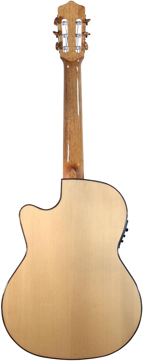 Kremona Rosa Luna CW – Acoustic/Electric Flamenco Guitar – Handmade in Europe – Padded Gig Bag Included