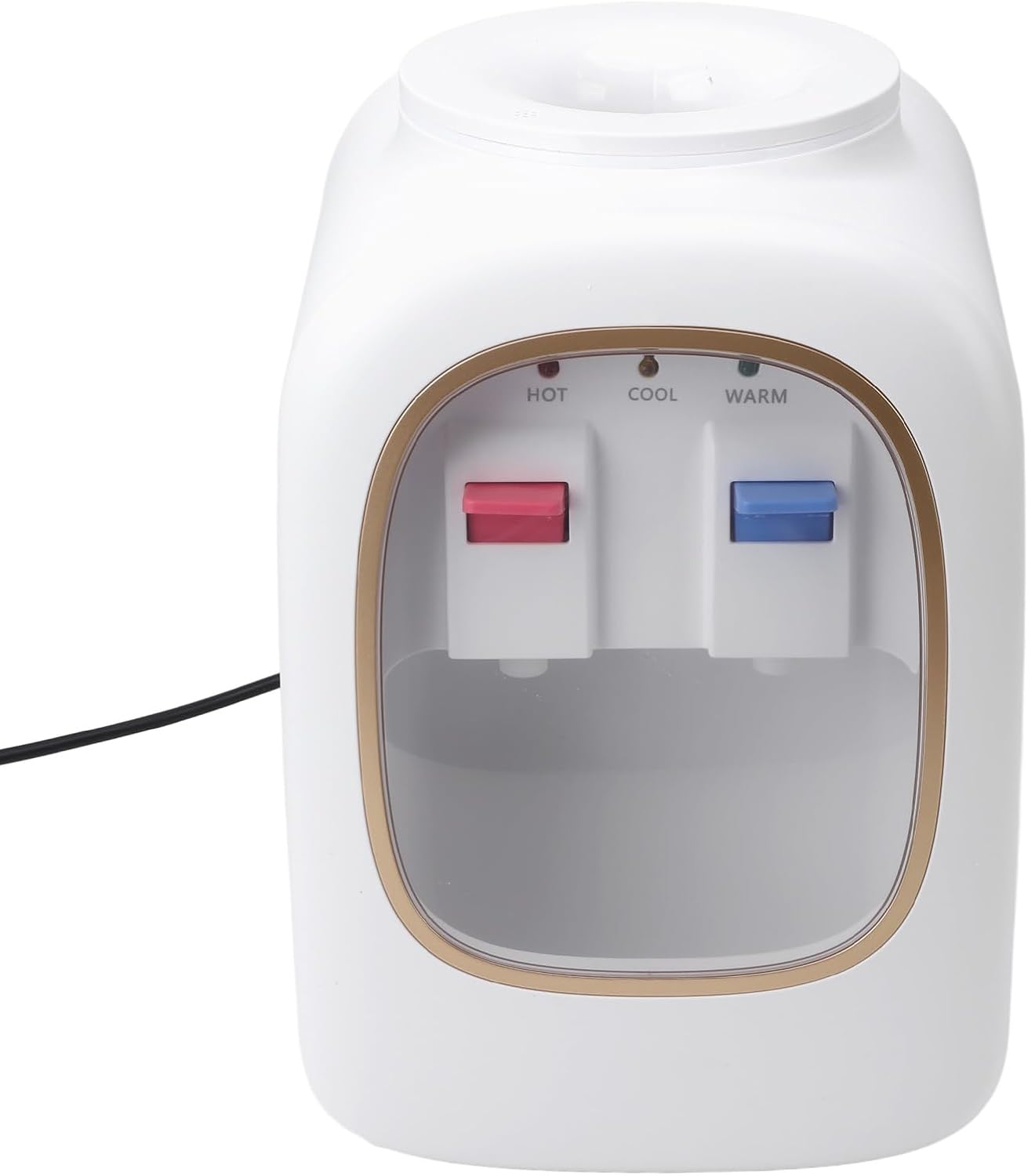 Yosoo Hot Cold Water Dispenser, Professional Dual Use Safe Efficient Small Countertop Water Cooler for Home and Office Stainless Steel Liner Heating