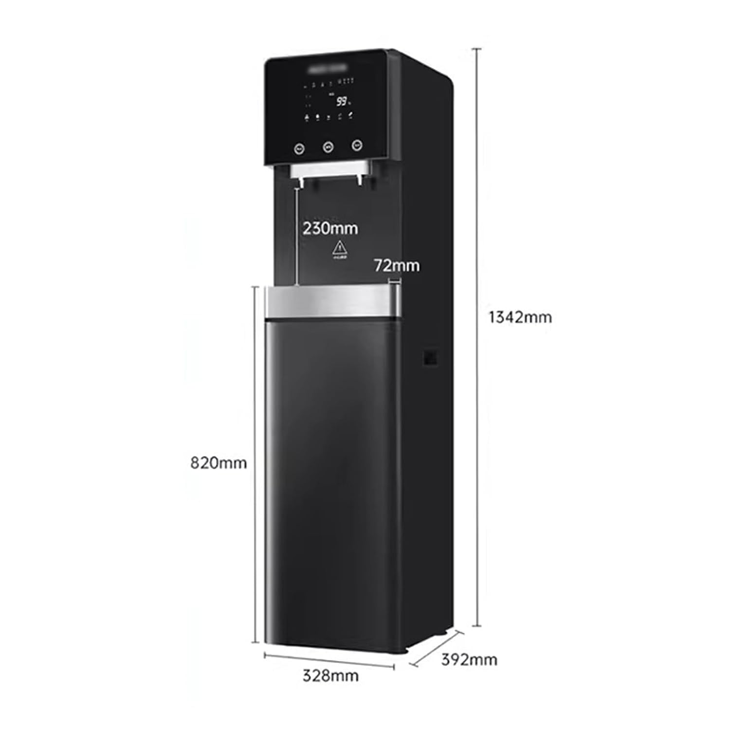 Hot and Cold Water Dispenser Commercial Vertical Water Dispenser High Flow Tap Water Filtration Direct Water Dispenser Heating and Filtration Integrated Water Purifier