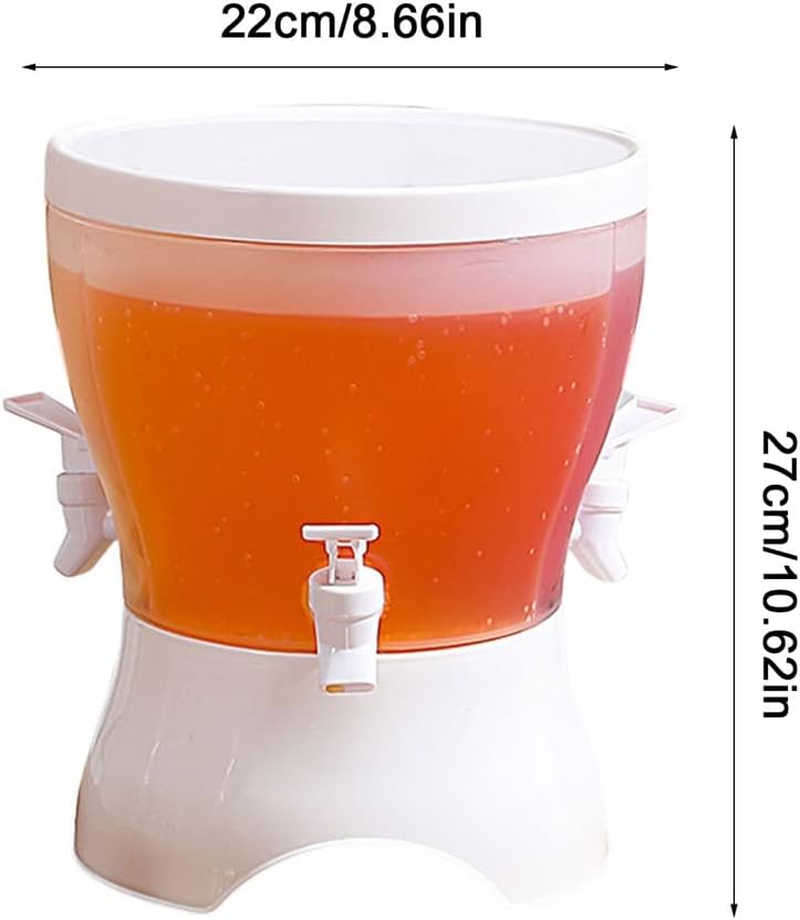 Countertop Water Dispenser Milk Juice Dispenser Refrigerator with Faucet Cold Kettle Teapot Cold Drink Bucket (Color : A, Size : 22 * 27cm)