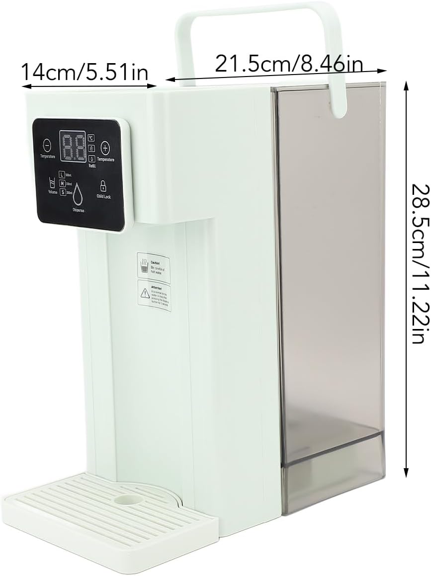 Hot Water Dispenser, Electric Tea Kettle with 7 Temperature, Rapid Heating Self Water Boiler Maker with Night Light Design, 3L Water (US Plug 110V)