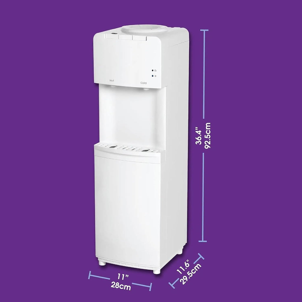 Hot and Cold Water Dispenser Top Loading Hot Cold Temperature Water Dispenser White Water Cooler