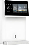 Wall Mounted Hot and Cold Water Dispenser, 3200W Instant Heat Water Cooler, 5 Precise Temperature Control, Intelligent Large Screen Touch, Child Lock(White)