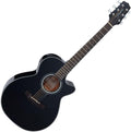 Takamine GF30CE-BLK FXC Cutaway Acoustic-Electric Guitar, Black