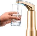 Cup Touch Pump Drinking Water Pump Automatic Electric Portable Water Pump Dispenser 1-5 Gallon Water Bottle Switch USB Water Bottle (Local Gold)