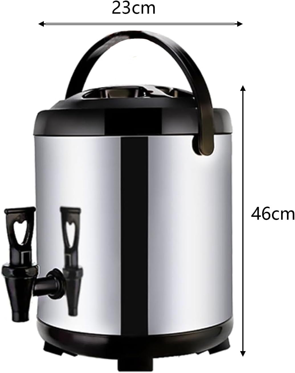 Catering Urn, 8L/10L/12L/16L/20L Hot Water Dispenser with Faucet, Stainless Steel Insulated Bucket Milk Tea Barrel for Hot Water and Beverage,12L