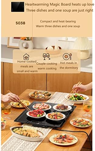 Plate Warmer Electric Food Warmer Plate Electric Warming Tray Glass Serving Tray Multifunctional Hot Plates 2 AdjusTemperature Control Warming Serving Tray Food for Buffets Home Dinners