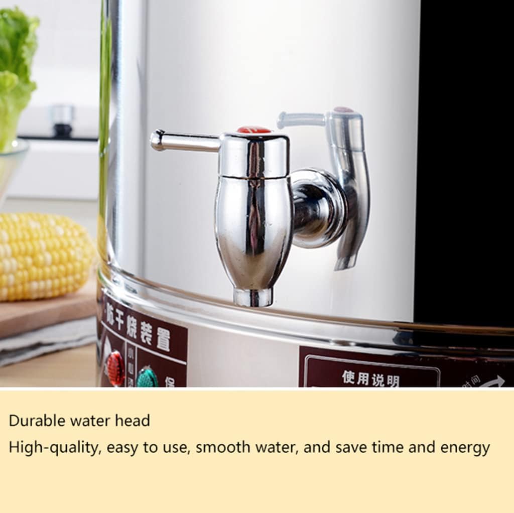 50L Commercial Electric Hot Water Urn, Stainless Steel Insulated Tea Urn, Large Capacity Catering Beverage Dispenser for Restaurants, Events & Parties