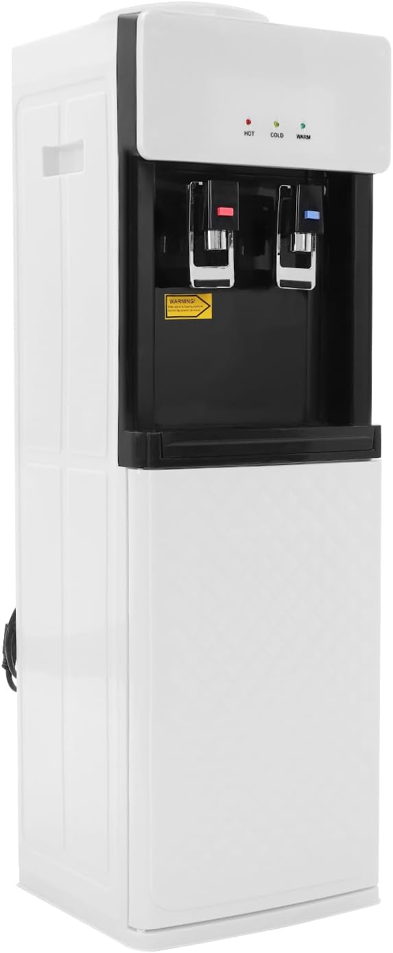 DNYSYSJ Hot and Cold Water Dispenser, Water Cooler with Stainless Steel Liner, 37' Height Electric Water Dispenser with Fast Heating & Cooling for Home,Office, Kitchen and Gym