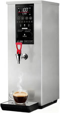 1000W Commercial Hot Water Dispenser Countertop, 60L/H Step-Heating Stainless Steel Water Boiler with Temperature Control for Boba Tea Office Restaurant Silver