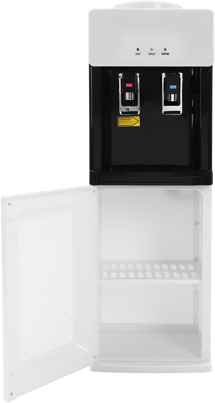 DNYSYSJ Hot and Cold Water Dispenser, Water Cooler with Stainless Steel Liner, 37' Height Electric Water Dispenser with Fast Heating & Cooling for Home,Office, Kitchen and Gym