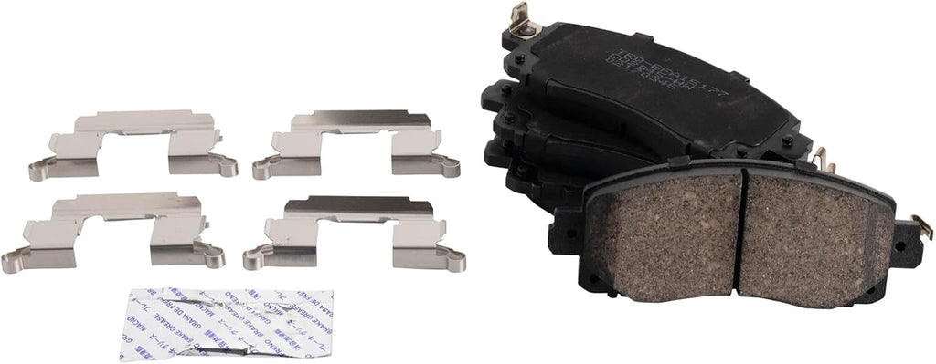 TRQ Front Brake Pad and Rotor Set Ceramic Coated Vented Rotors Compatible with 2017-2019 Subaru Impreza