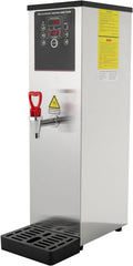 Step-Heating Commercial Hot Water Dispenser Countertop 2500W Fast Ready Water Boiler Machine Automatic 15L Water Boiler for Restaurant, Home, Office(15L,Silver)