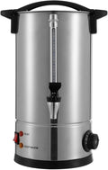 Hot Water Urn Pot Insulated Stainless Steel, Hot Water Dispenser Electric Water Boiler and Warmer Stainless Steel Interior 86-230℉ Temp Adjustable