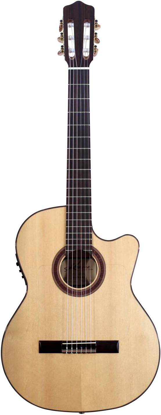 Kremona Rosa Luna CW – Acoustic/Electric Flamenco Guitar – Handmade in Europe – Padded Gig Bag Included