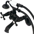 Kingston Brass KS266ORB Kingston Clawfoot Tub Faucet, 6-Inch Adjustable Center, Oil Rubbed Bronze, Oil-Rubbed Bronze