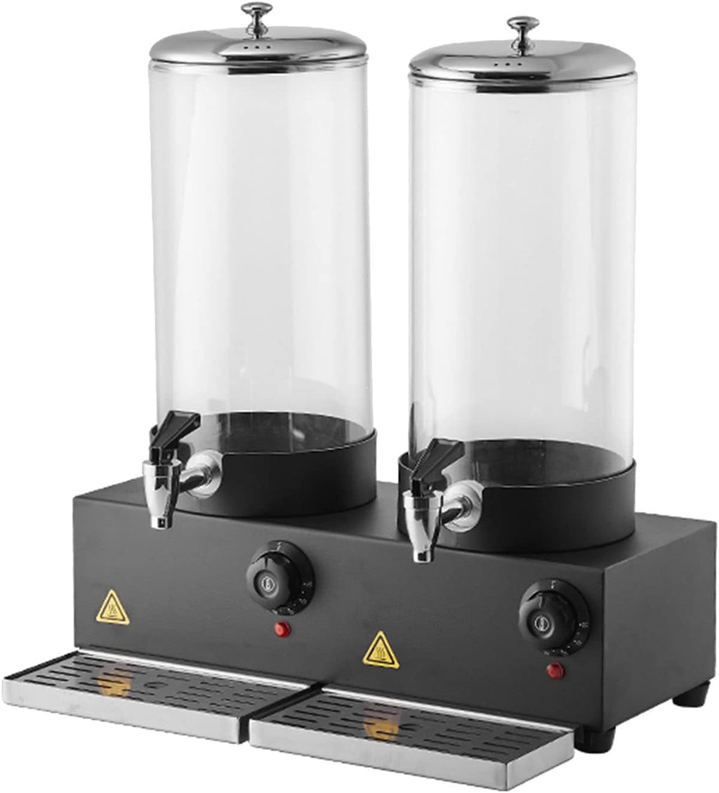 Electric Insulated Drink Dispenser, Beverage Dispenser with Spigot for Hot Tea, Coffee, Cold Milk, Water, Juice, Cafeteria,Transparent style-14L