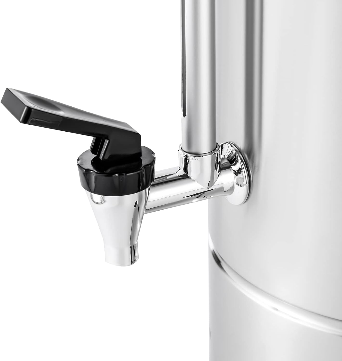 Commercial Grade Coffee Urn, 25 L Hot Water Urn Double-layer Barrel Wall 304 Stainless Steel Automatic Coffee Brewing 15 Minutes Boiling for Home, Party, Office, Wedding (25L)