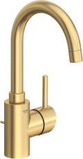 GROHE 32138GN2 Concetto, Single Hole Single-Handle L-Size Bathroom Faucet 1.2 GPM, Brushed Cool Sunrise (Brushed Gold)