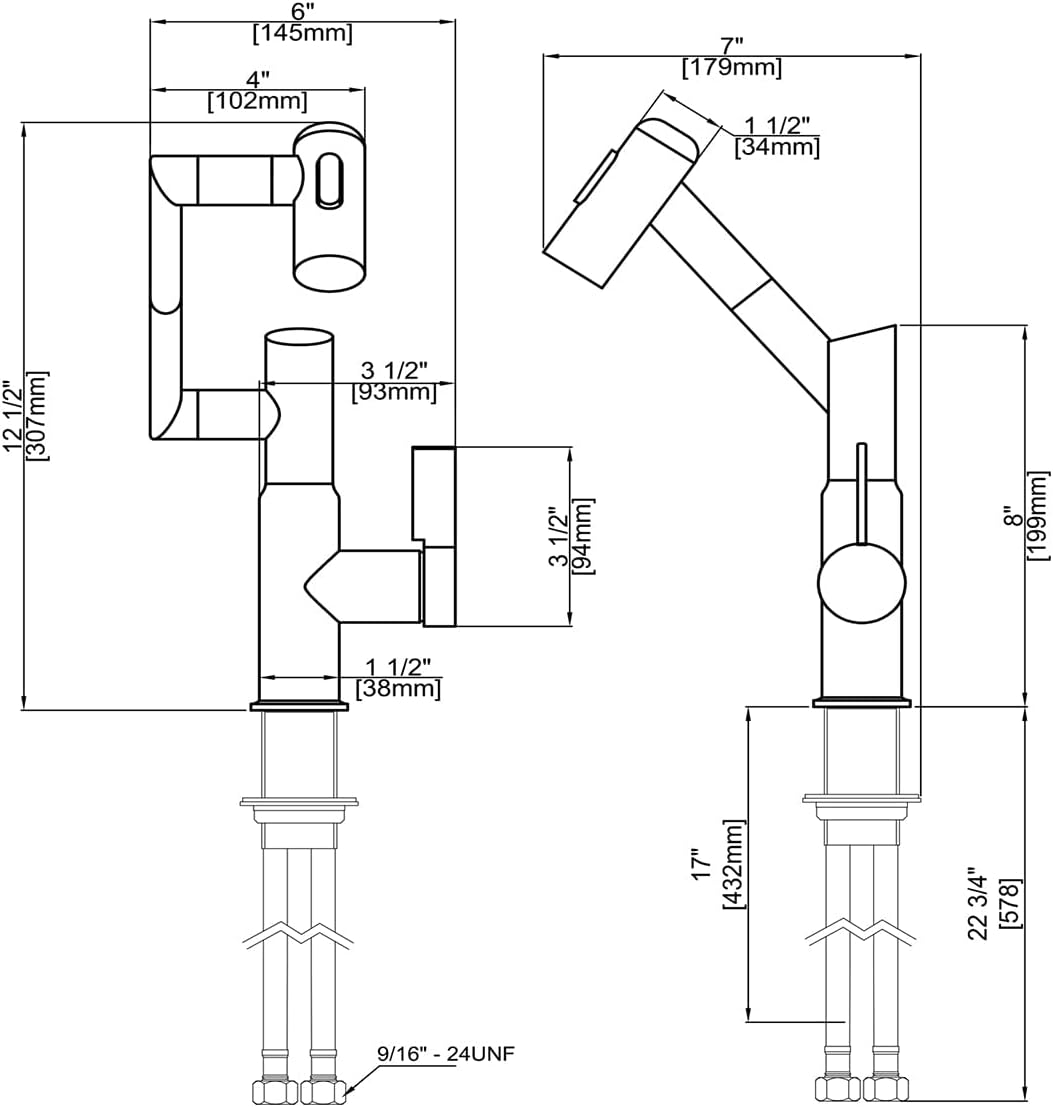 Lefton Rotatable Bathroom Faucet with Temperature Display in Fahrenheit (Batteries-Free), 3 Water Outlet Modes, White, BF2204-4