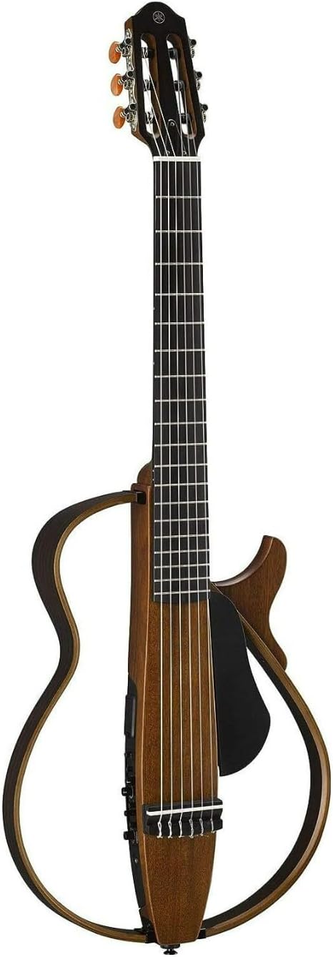 Yamaha SLG200N NT Nylon String Silent Guitar with Hard Gig Bag, Natural