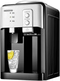 Water Dispenser Stainless Steel Inner Tank Water Dispenser Mini Desktop Cooling Heating Ice and Hot for Students and Dorms Hot Water Dispenser Water Cooler Dispenser(ICY Warm Hot)