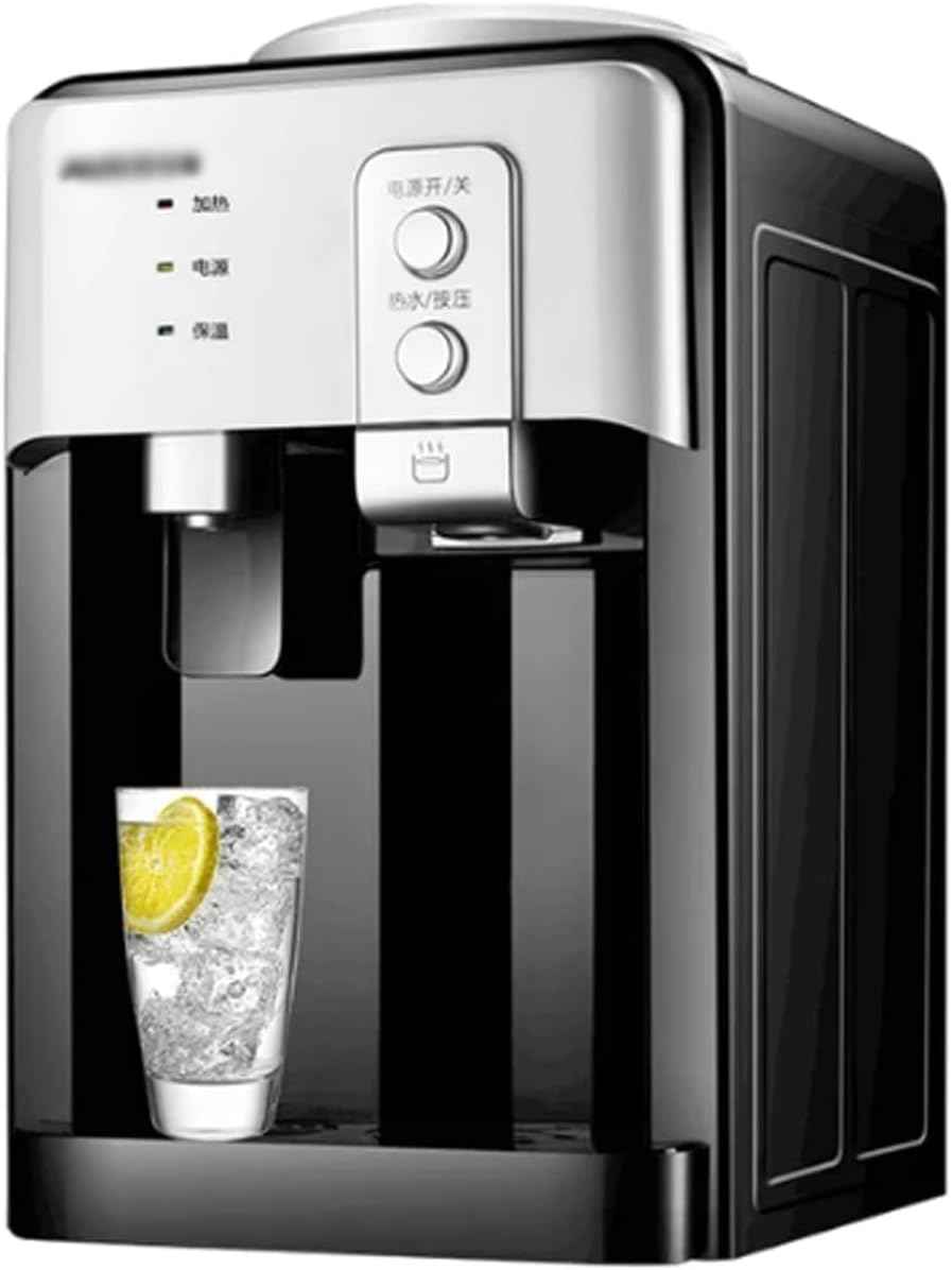 Water dispensers Stainless Steel Inner Tank Water Dispenser Mini Desktop Cooling Heating Ice and Hot for Students and Dorms Hot Water Dispenser hot Drink Dispenser (ICY Warm Hot)
