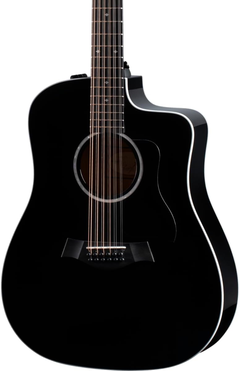 Taylor 250ce Plus 12-string Acoustic-electric Guitar - Black