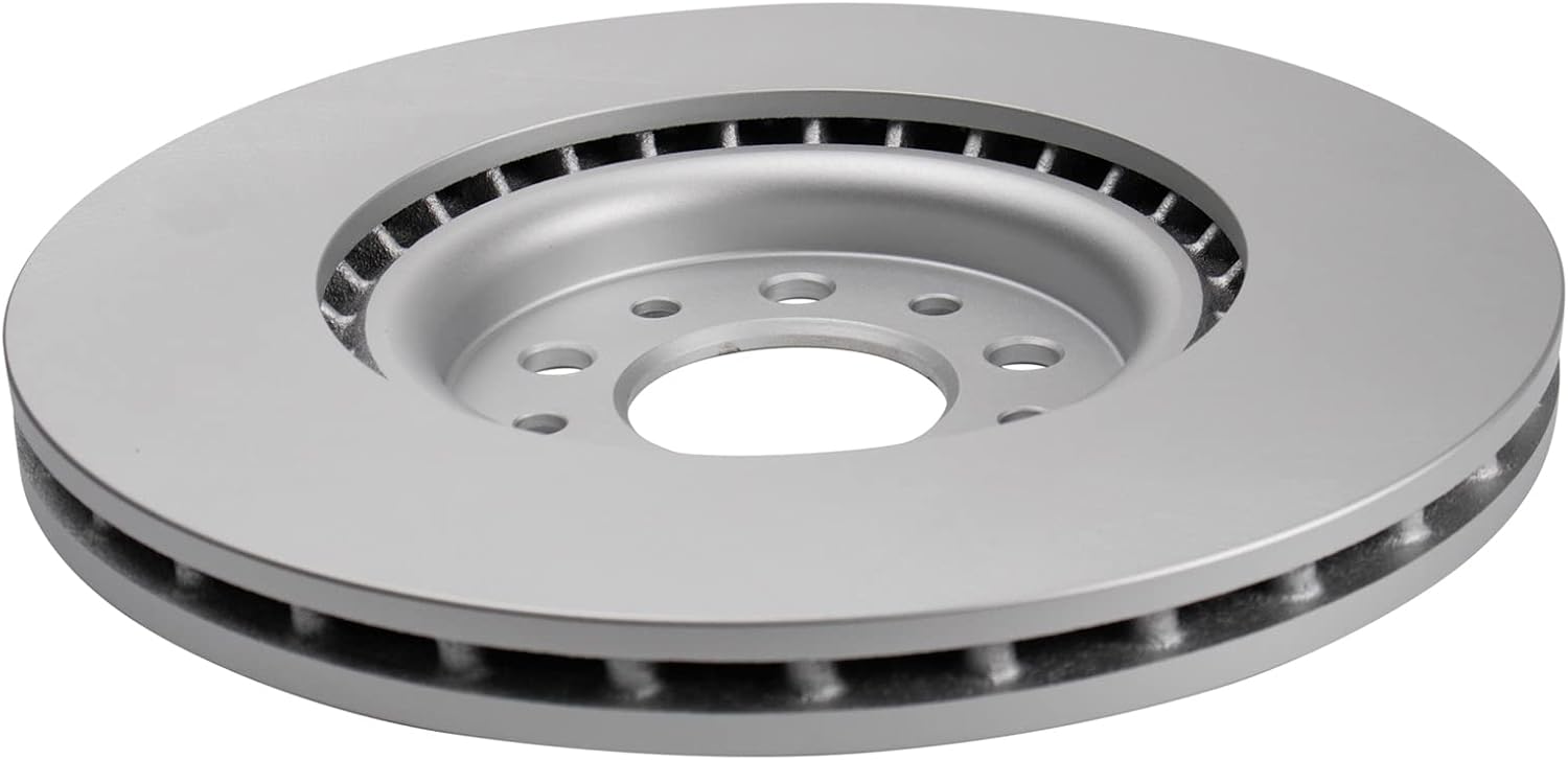 TRQ Front Ceramic Brake Pad and Rotor Set Coated Compatible with 2016-2021 Jeep Cherokee with 330 mm Diameter Front Rotors with Dual Piston Calipers