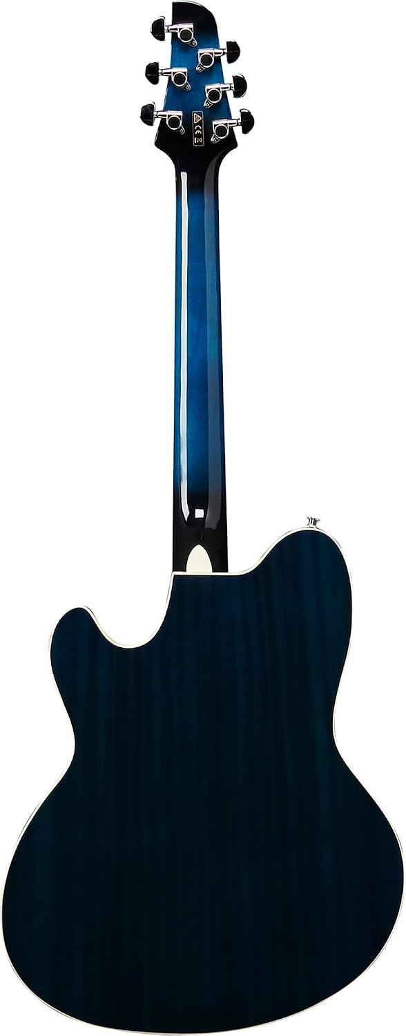 Ibanez TCY10E Talman Acoustic-Electric Guitar - Transparent Blue Sunburst Bundle with Case, Strap, D'Addario Strings, Picks, Austin Bazaar Instructional DVD, and Polishing Cloth