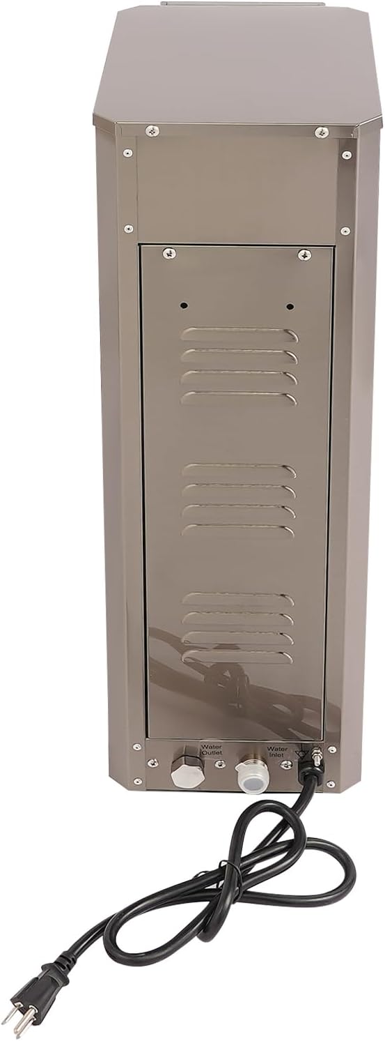Countertop Electric Hot Water Dispenser, 20L(5.3Gal)/Hour Commercial Stainless Steel Water Boiler, 1800W Water Step-Heating Machine for Tea/Coffee Shop/Office/Restaurant, Adjustable Temp 104-210.2℉