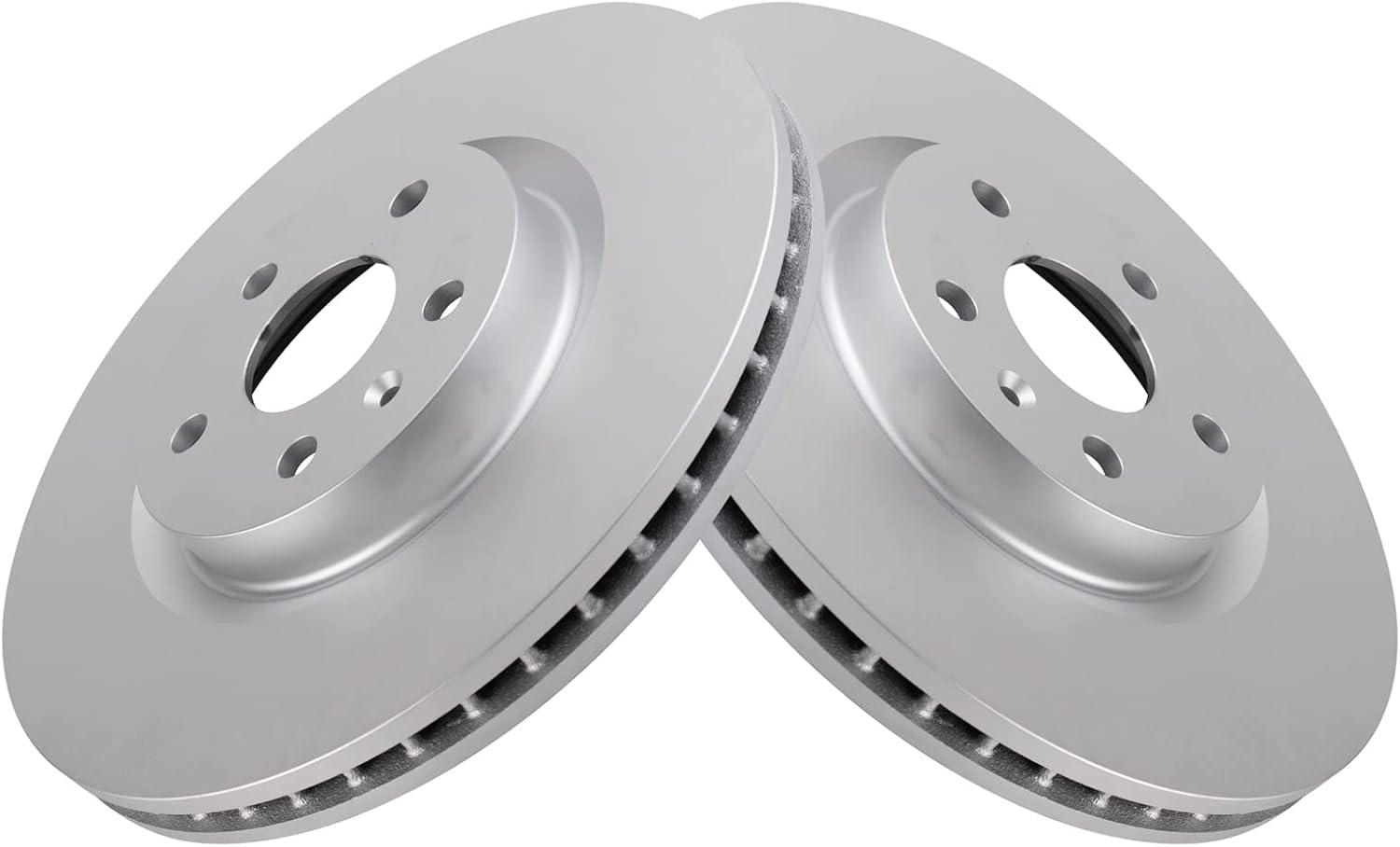 TRQ Front Brake Pad and Rotor Set Ceramic G Coated Vented Rotors Compatible with 2011-2017 Chevrolet Caprice